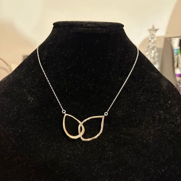 Chloe + Isabel Interlocking Double Teardrop Necklace - Picture 2 of 5